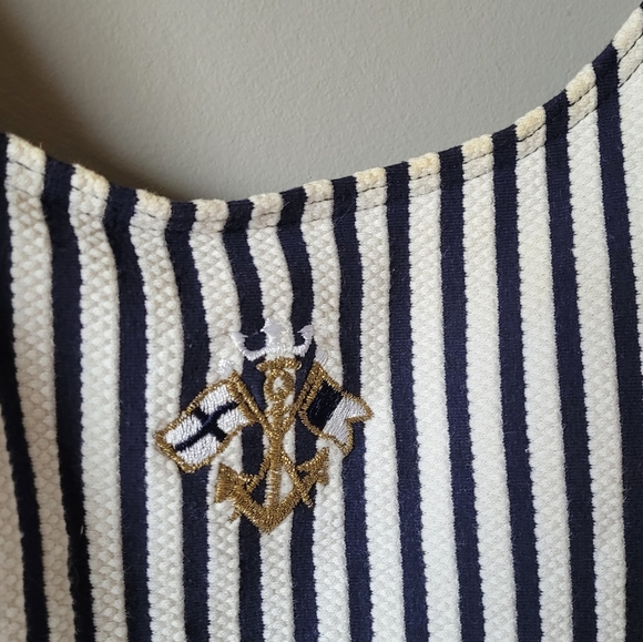 1980s retro nautical backless one piece romper - Picture 11 of 15